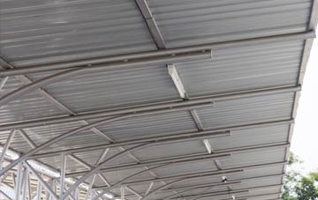 installing Walwyns Castle metal roofing